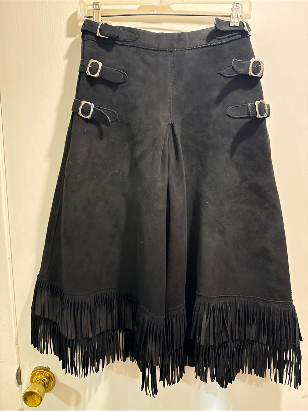 Rare Vintage 60s 70s Western Gauchos Fringe Suede Collectible Textile Art. - Picture 2 of 14